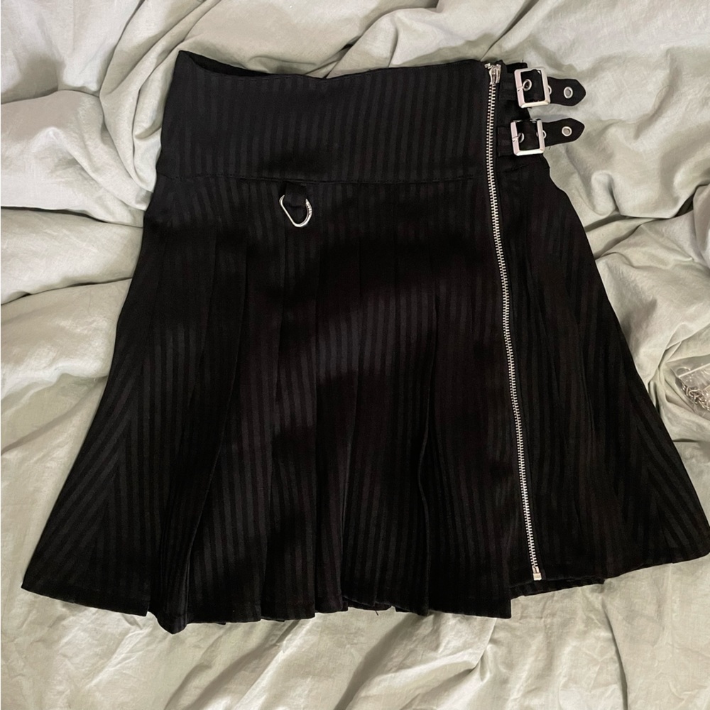 Killstar pinstripe skirt